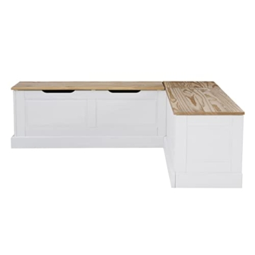 LINÓN HARRIS Elegant Corner Breakfast Nook with Storage