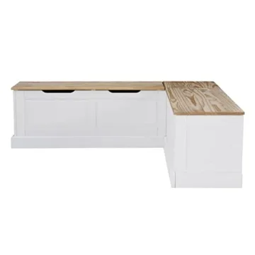 LINÓN HARRIS Elegant Corner Breakfast Nook with Storage