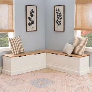 LINÓN HARRIS Elegant Corner Breakfast Nook with Storage