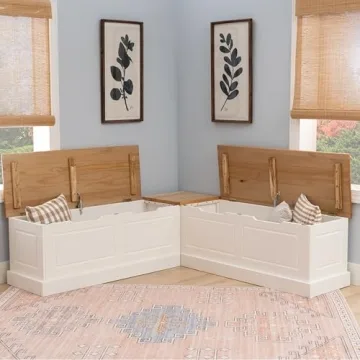 LINÓN HARRIS Elegant Corner Breakfast Nook with Storage