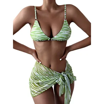 Soly Hux Women's 3 Piece Bikini Set for Summer Fun