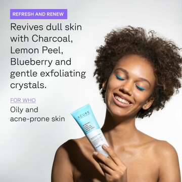 Charcoal Lemonade Facial Scrub for Clear Skin