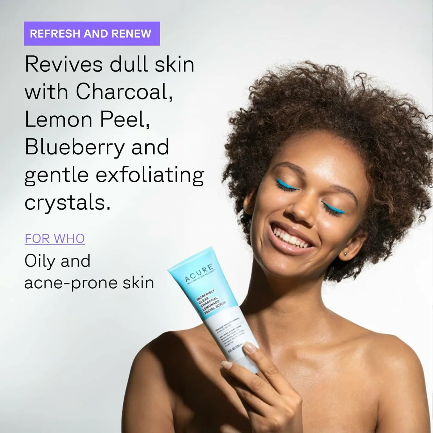 Charcoal Lemonade Facial Scrub for Clear Skin