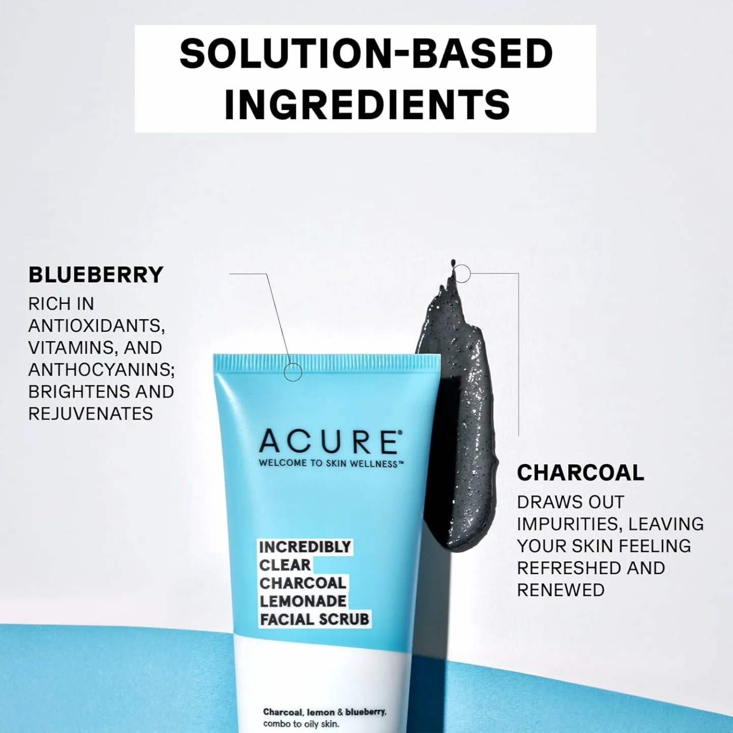 Charcoal Lemonade Facial Scrub for Clear Skin