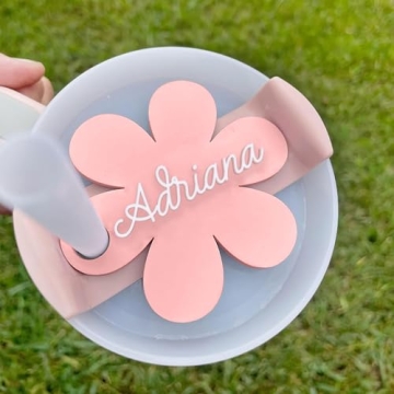 CleveFit Personalized Name Tag For Stanley Cup 30 40 oz, personalized stanley name plate, stanley cup accessories, Tumbler Lid Topper, custom stanley name plate