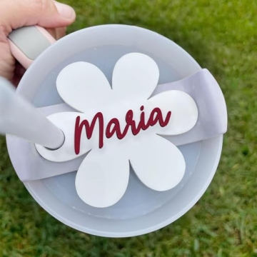 CleveFit Personalized Name Tag For Stanley Cup 30 40 oz, personalized stanley name plate, stanley cup accessories, Tumbler Lid Topper, custom stanley name plate