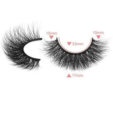 ALICROWN Fluffy Mink Lashes - 10 Pairs of Dramatic Volume
