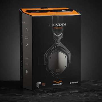 V-MODA Crossfade Wireless Over-Ear Headphone, Gunmetal Black