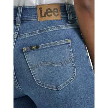Lee Women's Ultra Lux Comfort with Flex Motion Skinny Leg Jean with Ever Fit, Blue Format, 8 Short
