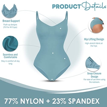 Soo Slick Seamless Bodysuit for Women - Sculpting Shapewear