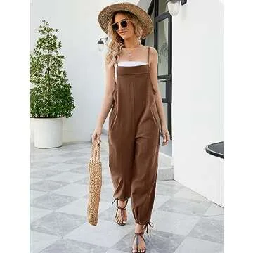 Stylish COZYPOIN Casual Overalls for Women Summer