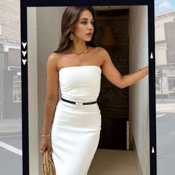 Horsopia Women Black Skinny Leather Belt Adjustable Thin Fashion