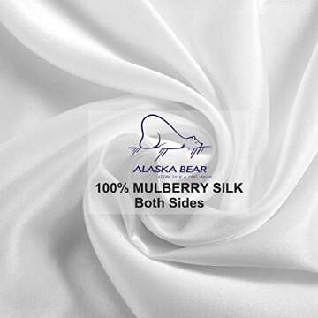 ALASKA BEAR Mulberry Silk Pillowcase for Ultimate Sleep