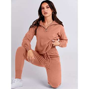 Stylish ANRABESS Two Piece Sweater Set for Women