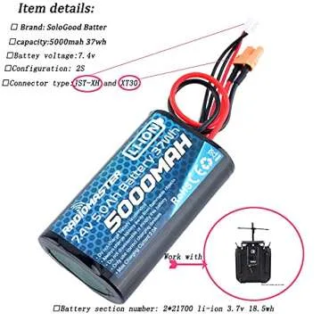 RADIOMASTER TX16S 5000mAh Battery for Extended Playtime