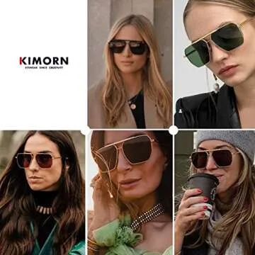 Stylish KIMORN Polarized Sunglasses for Men and Women