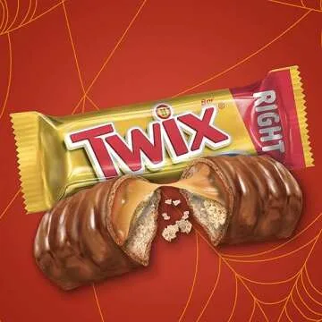 TWIX Fun Size Caramel Cookie Halloween Chocolate Bars - 10.83 oz Candy Bag (Pack of 3)