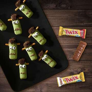 TWIX Fun Size Caramel Cookie Halloween Chocolate Bars - 10.83 oz Candy Bag (Pack of 3)
