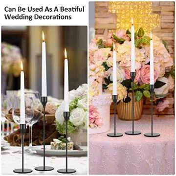 Elegant Set of 18 Candlestick Holders for Every Occasion