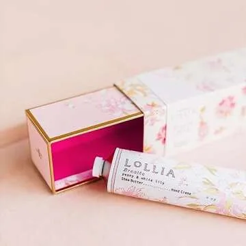 LOLLIA Handcreme, 4 oz Breath Scented Hand Cream for Women, Moisturizing Hand Lotion for Dry Hands, Shea Butter & Cocoa Butter, Quick Absorbing Lotion