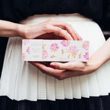 LOLLIA Handcreme, 4 oz Breath Scented Hand Cream for Women, Moisturizing Hand Lotion for Dry Hands, Shea Butter & Cocoa Butter, Quick Absorbing Lotion