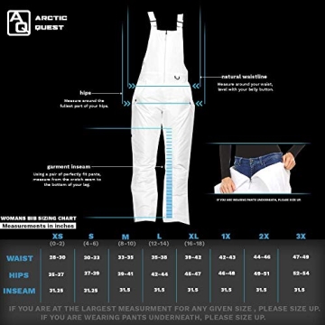 Arctic Quest Women's Snow Bibs Insulated Waterproof Pants