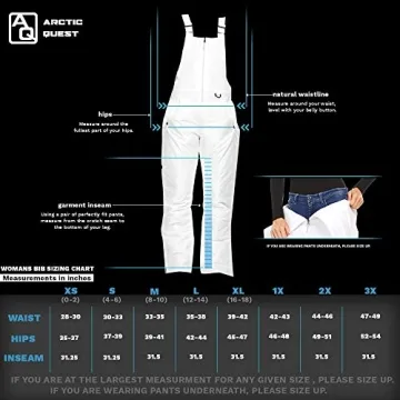 Arctic Quest Women's Snow Bibs Insulated Waterproof Pants