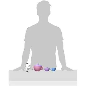 Green Toys 17 Piece Pink Tea Set for Kids Role Play