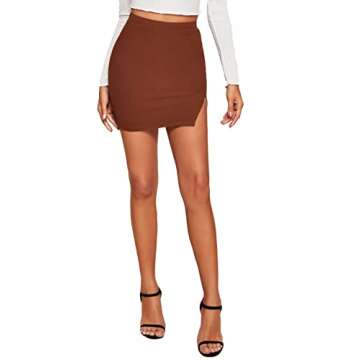 Verdusa Women's Asymmetrical Pencil Mini Skirt - Stylish and Chic
