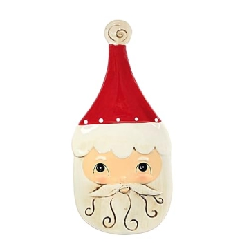 Ceramic Nostalgic Christmas Santa Spoon Rest - Festive Kitchen Decor