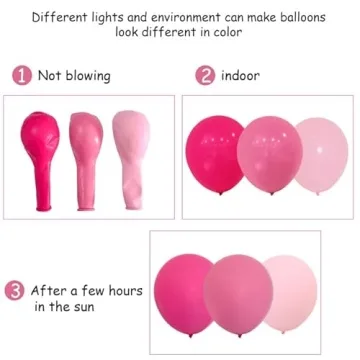 Rose Pink Balloon Arch Kit for Parties and Celebrations