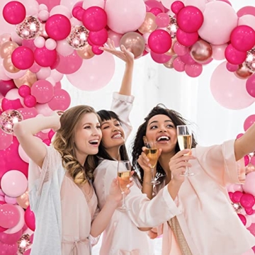 Rose Pink Balloon Arch Kit for Parties and Celebrations
