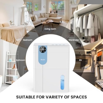 VEWIOR 152 OZ Dehumidifier for Home and Office Use