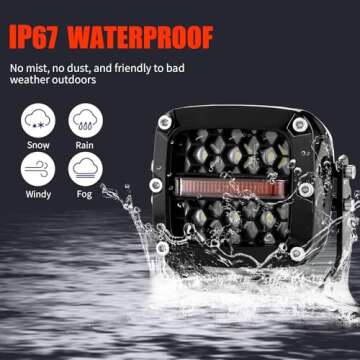 Gzminjie 3'' 120W LED Offroad Pods for SUVs & Trucks