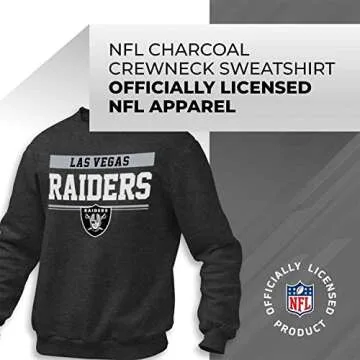 NFL Long Sleeve Crewneck Sweatshirt for Raiders Fans
