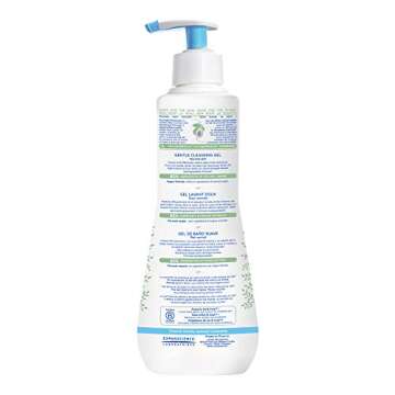 Mustela Baby Gentle Cleansing Gel - Baby Hair & Body Wash - with Natural Avocado fortified with Vita...