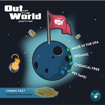 OurPet's Premium Catnip - 1.25 oz Jar of High Potency Catnip - 100% North American Grown