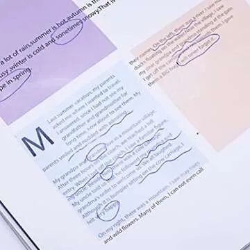 12 Pads Transparent Sticky Note,600 Pcs 3x3in,Clear Sticky Notes,See Through Sticky Notes,Suitable for Annotation Books,Page Markers,Index,Bible Study Supplies(Candy Color)