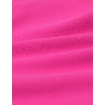 CRZ YOGA Girls Butterluxe Double Lined Tank Tops High Neck Racerback Cropped Basic Sleeveless Dance Yoga Hibiscus Purple Medium