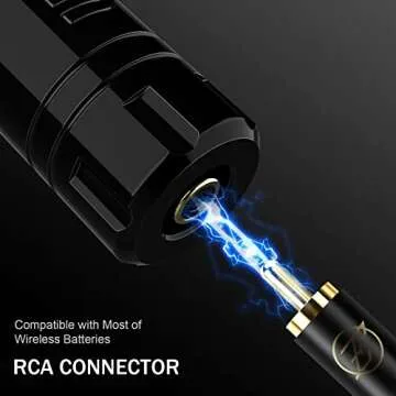 EZ Rotary Tattoo Machine - 3.0/3.5mm Strokes Tattoo Pen Machine with FAULHABER motor Tattoo Gun Equipment Needle Cartridges for Professional Tattoo Supply (Matte Black)