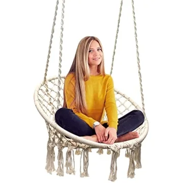 Sorbus Boho Swing Chair - Premium Hanging Hammock for All