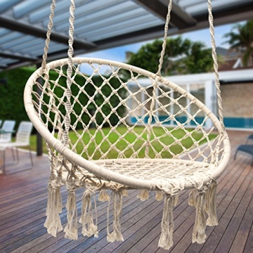 Sorbus Boho Swing Chair - Premium Hanging Hammock for All
