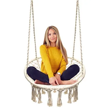 Sorbus Boho Swing Chair - Premium Hanging Hammock for All
