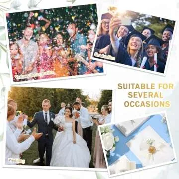 Fuyoooo 50 Sets Wedding Invitations Wraps Set Pre Folded Vellum Jackets for 5 x 7 Invitations Self Adhesive Gold Wax Seal Stickers Dried Baby's Breath Flowers Chiffon Silk Ribbon for Craft DIY