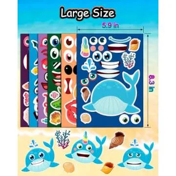 36 Sheets Creative Make Your Own Stickers for Kids