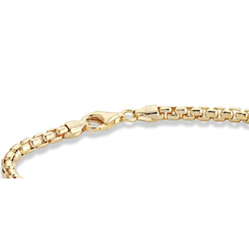 Shop Miabella’s Solid Gold over Silver Bracelet for Men