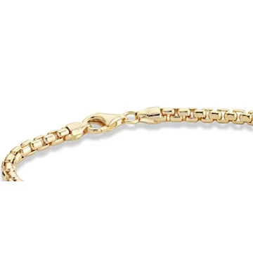 Shop Miabella’s Solid Gold over Silver Bracelet for Men