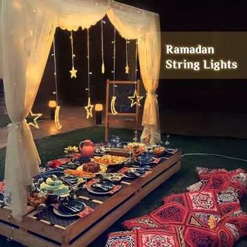 OLEEK Ramadan lights decorations led - Ramadan decorations for home 2025 - Ramadan decor - Ramadan gifts for kids - Ramadan mubarak decorations - Ramadan string lights decoration زينه رمضان كريم ديكور