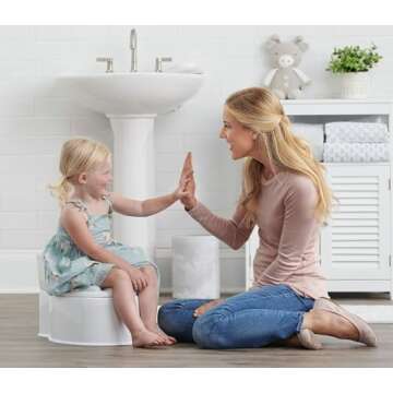 Regalo 2-in-1 Potty Training Transition Potty with Flushing Sound and Comfort Features
