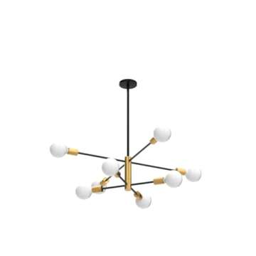 KAISITE Modern Sputnik Chandelier - Height Adjustable 8-Light